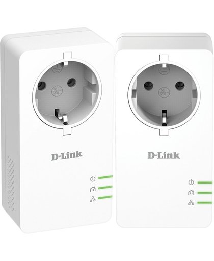 D-Link DHP-P601AV Ethernet LAN Wit 1stuk(s) PowerLine-netwerkadapter