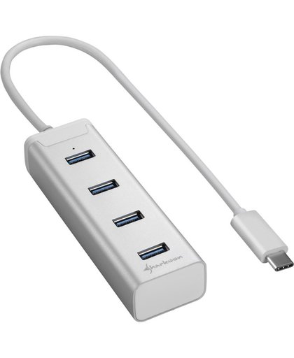4-Port USB 3.0 Aluminium Hub Type C