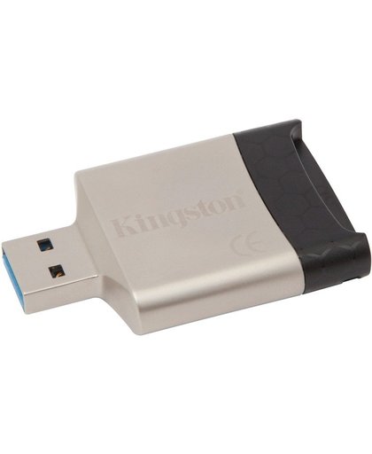 Kingston Technology MobileLite G4 USB 3.0 Zwart, Grijs geheugenkaartlezer