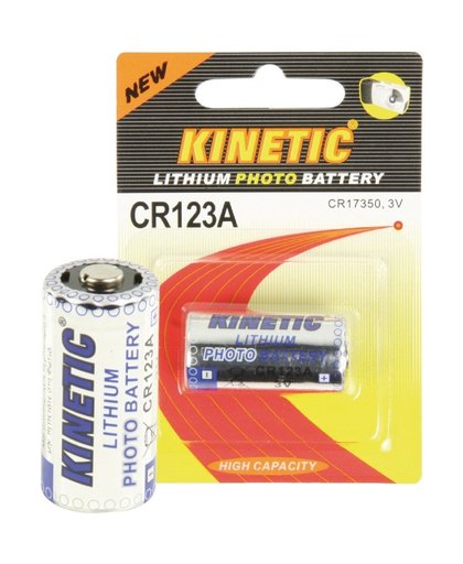 Kinetic CR123 lithium foto batterij 3 V 1200 mAh