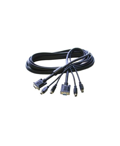 Newstar SVPS23N1-6 2m Zwart toetsenbord-video-muis (kvm) kabel