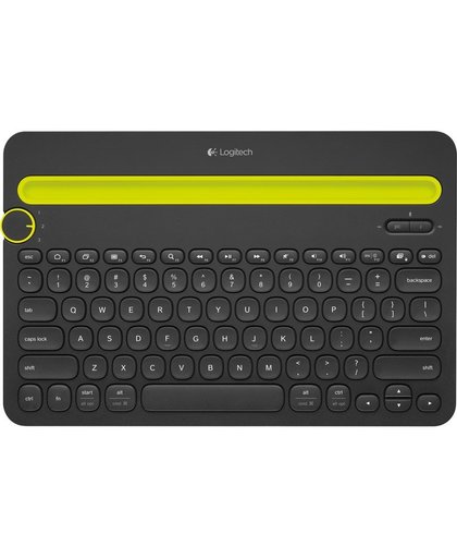 Logitech K480 toetsenbord voor mobiel apparaat Zwart, Geel QWERTY US International Bluetooth