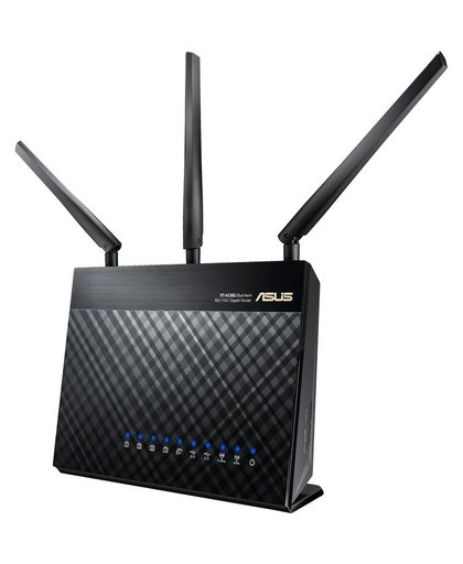 ASUS RT-AC68U Dual-band (2.4 GHz / 5 GHz) Gigabit Ethernet Zwart draadloze router