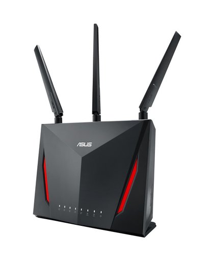 ASUS RT-AC86U draadloze router Dual-band (2.4 GHz / 5 GHz) Gigabit Ethernet Zwart