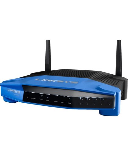 Linksys WRT1200AC Dual-band (2.4 GHz / 5 GHz) Gigabit Ethernet Zwart, Blauw draadloze router