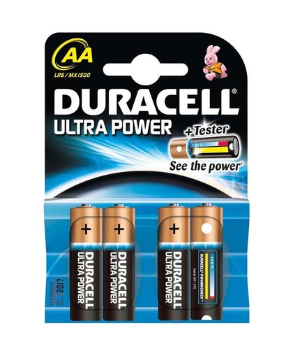 Duracell AA Ultra Power batterijen (4 stuks) niet-oplaadbare batterij