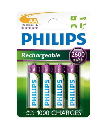 Philips Rechargeables Batterij R6B4B260/10 oplaadbare batterij/accu