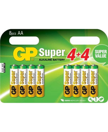 15A Super Alkaline 8x AA Multipack