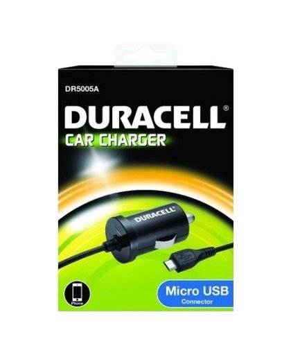 Duracell DR5005A oplader voor mobiele apparatuur Auto Zwart