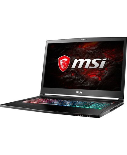 MSI Gaming GS73VR 7RG-072NL Stealth Pro Zwart Notebook 43,9 cm (17.3") 1920 x 1080 Pixels 2,8 GHz Zevende generatie Intel® Core™ i7 i7-7700HQ