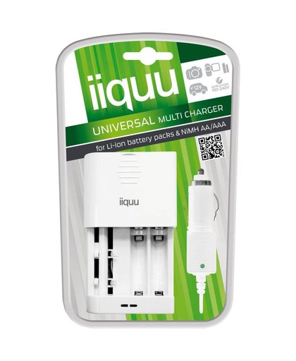 iiquu BCDW03 Auto/Indoor battery charger Wit