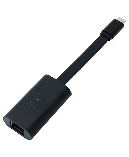 DELL USB-C - RJ-45 kabeladapter/verloopstukje Zwart