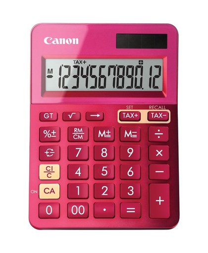 Canon LS-123k Desktop Basisrekenmachine Roze calculator