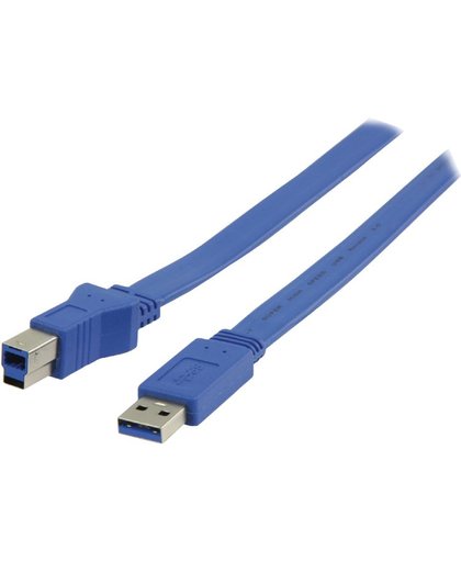 USB 3.0 Kabel A Male - B Male Plat
