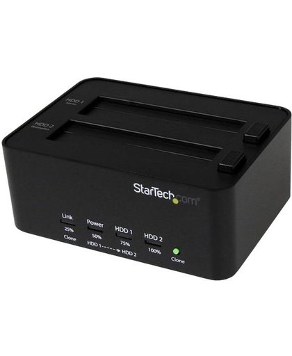 StarTech.com USB 3.0 SATA harde-schijfduplicator- en wisserdock Standalone 2,5/3,5 HDD- en SSD-wisser en -kloner