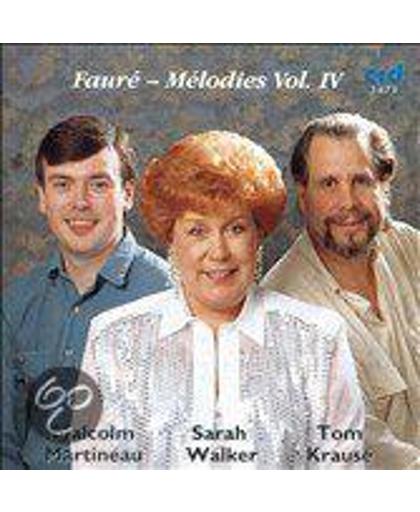 Faure: Melodies Vol 4 / Sarah Walker, Tom Krause, Malcolm Martineau