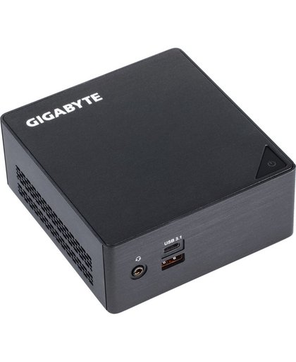 Gigabyte GB-BKi3HA-7100 (rev. 1.0) BGA 1356 2,40 GHz i3-7100U 0.6L maat pc Zwart