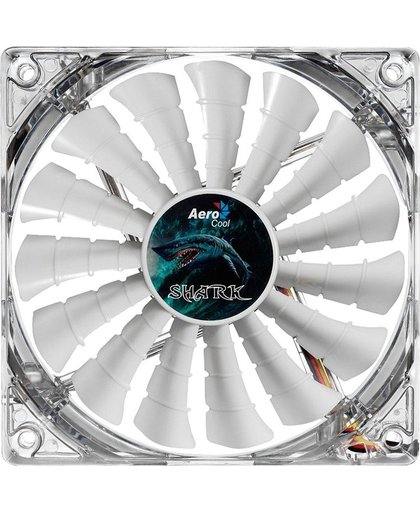 Aerocool Shark Fan White Edition 14cm Computer behuizing Ventilator