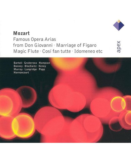 Mozart: Famous Opera Arias / Harnoncourt, Bartoli, Gruberova et al