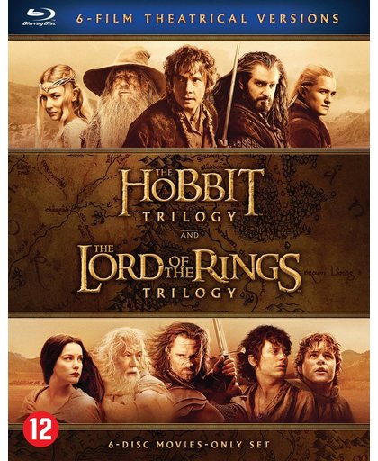 The Hobbit Trilogy & The Lord Of The Rings Trilogy (Blu-ray)