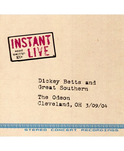 Instant Live: The Odeon - Cleveland, OH, 3/09/04