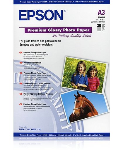 Epson Premium, DIN A3, 255g/m² pak fotopapier