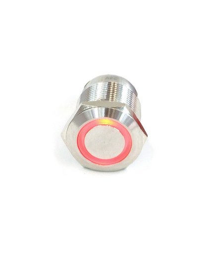 Push-button 19mm stainless steel