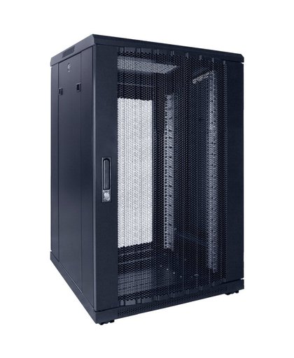 18U serverkast met geperf deur 600x600mm