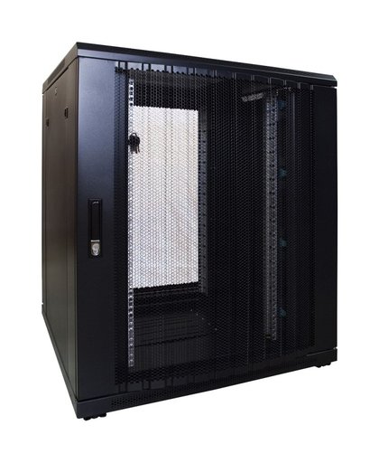 18U serverkast met geperf deur 800x800mm