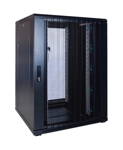 22U serverkast met geperf deur 800x800mm