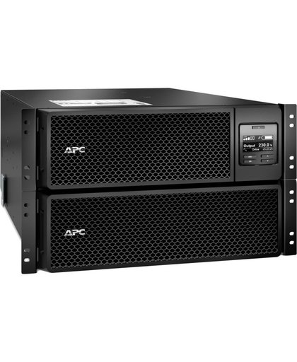 APC Smart- On-Line 8000VA noodstroomvoeding 6x C13, 4x C19, hardwire 1 fase uitgang, rackmountable, Embedded NMC UPS