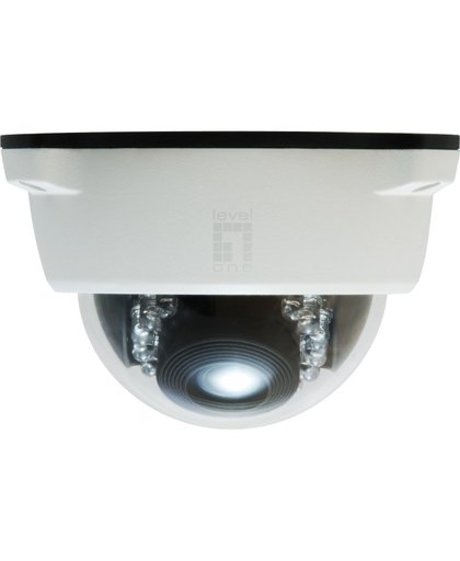 LevelOne FCS-3053 IP-beveiligingscamera Dome Zwart, Wit 2048 x 1536 Pixels