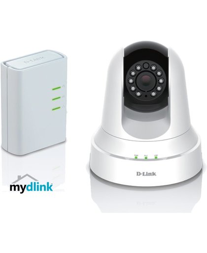 D-Link DCS-6045LKT bewakingscamera IP-beveiligingscamera Binnen Dome Wit 1280 x 720 Pixels