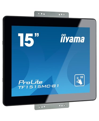 iiyama ProLite TF1515MC-B1 touch screen-monitor 38,1 cm (15") 1024 x 768 Pixels Zwart Multi-touch