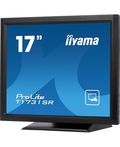 iiyama ProLite T1731SR-1 17" 1280 x 1024Pixels Tafelblad Zwart touch screen-monitor