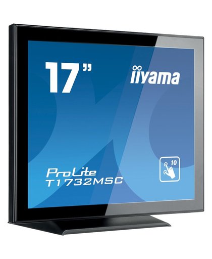 iiyama ProLite T1732MSC-B5X touch screen-monitor 43,2 cm (17") 1280 x 1024 Pixels Zwart Multi-touch