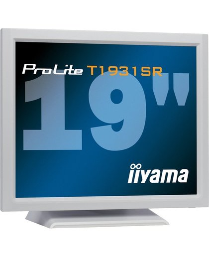 iiyama ProLite T1931SR-1 19" 1280 x 1024Pixels Tafelblad Wit touch screen-monitor