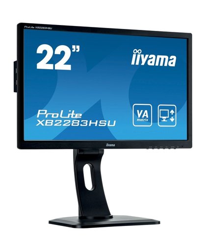 iiyama ProLite XB2283HSU-B1DP 21.5" Full HD LED Mat Flat Zwart computer monitor LED display