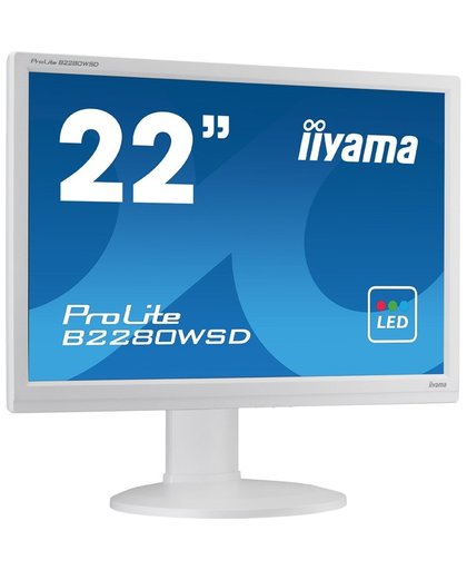 iiyama ProLite B2280WSD-W1 22" HD LED Mat Flat Wit computer monitor
