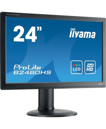 iiyama ProLite B2480HS-B2 23.6" Full HD LED Mat Flat Zwart computer monitor LED display