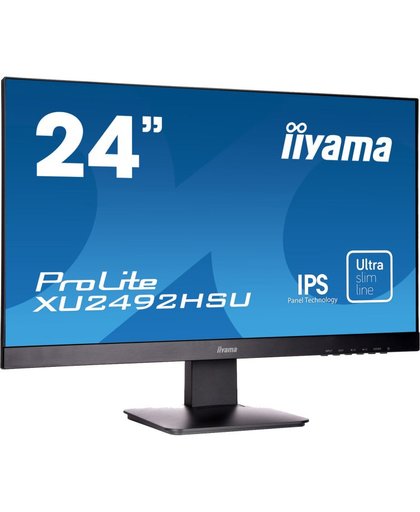 iiyama ProLite XU2492HSU 23.8" Full HD LED Mat Flat Zwart computer monitor