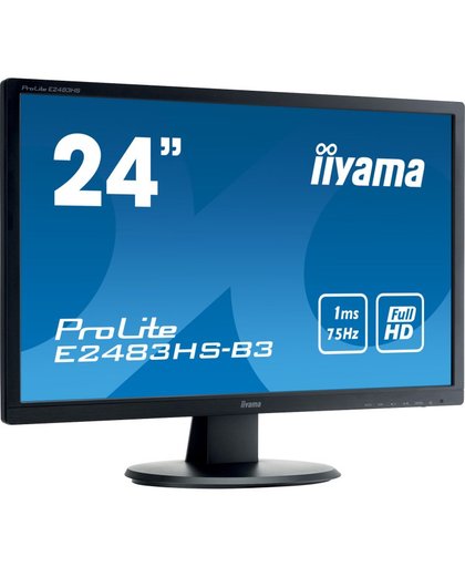 iiyama ProLite E2483HS-B3 LED display 61 cm (24") Full HD Flat Mat Zwart