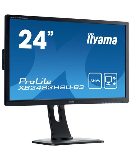iiyama ProLite XB2483HSU-B3 LED display 60,5 cm (23.8") Full HD Flat Mat Zwart