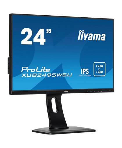 iiyama ProLite XUB2495WSU-B1 24.1" Full HD LED Flat Zwart computer monitor