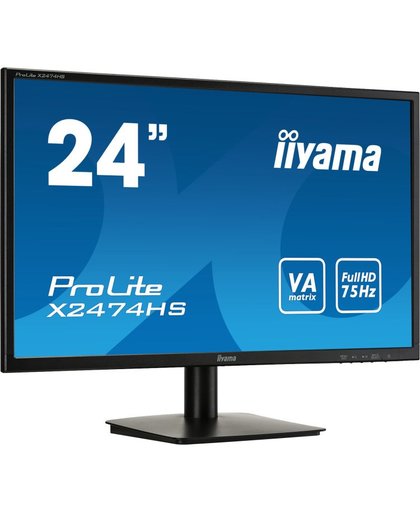 iiyama ProLite X2474HS-B1 computer monitor 59,9 cm (23.6") Full HD LED Flat Zwart