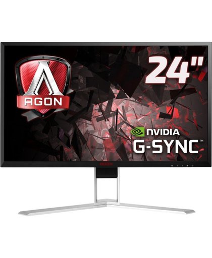 AOC Gaming AG241QG 23.8" Wide Quad HD LED Flat Zwart, Rood computer monitor