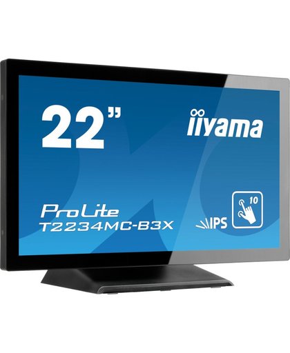 iiyama ProLite T2234MC-B3X 21.5" 1920 x 1080Pixels Multi-touch Zwart touch screen-monitor