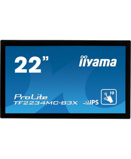 iiyama ProLite TF2234MC 21.5" 1920 x 1080Pixels Multi-touch Multi-gebruiker Zwart touch screen-monitor
