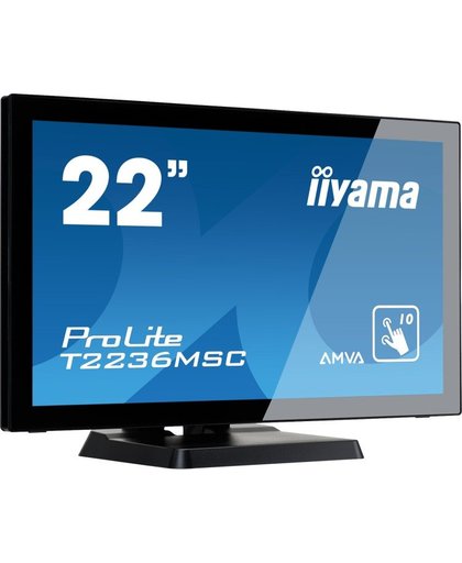 iiyama ProLite T2236MSC-B2 touch screen-monitor 54,6 cm (21.5") 1920 x 1080 Pixels Multi-touch