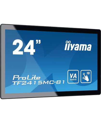 iiyama ProLite TF2415MC-B1 touch screen-monitor 60,5 cm (23.8") 1920 x 1080 Pixels Zwart Multi-touch